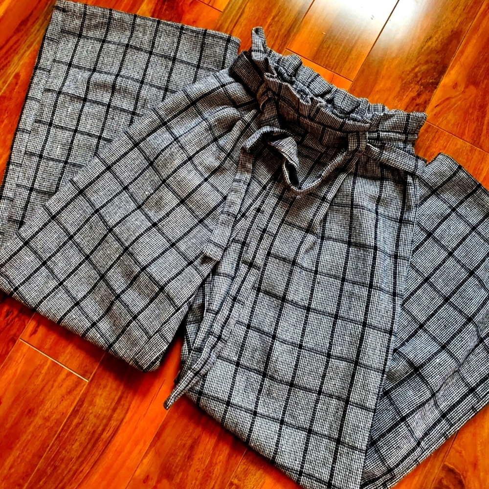 FAVLUX Tweed Belted Pants - Size S (NWT)